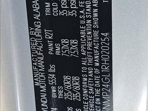 Certified 2024 Hyundai Santa Fe SEL FWD image 15