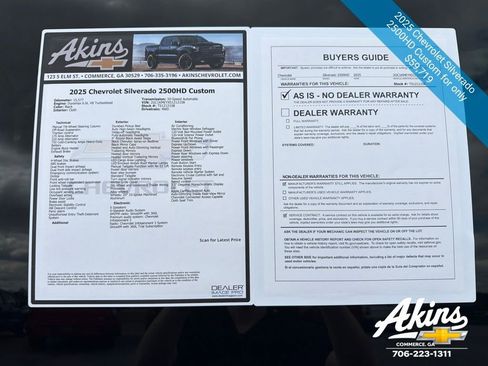 Used 2025 Chevrolet Silverado 2500 Custom w/ Custom Value Package image 14