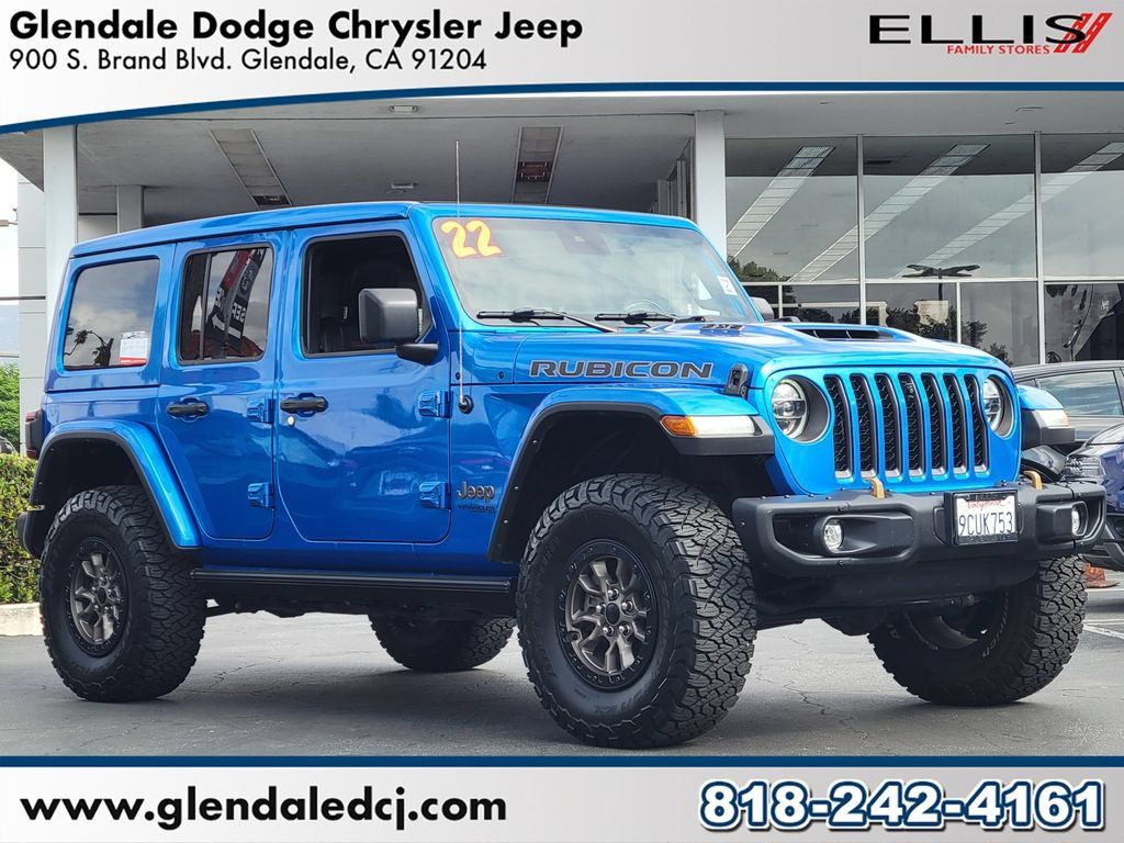 Used 2022 Jeep Wrangler Unlimited Rubicon w/ Trailer Tow Package AWD/4WD image 1