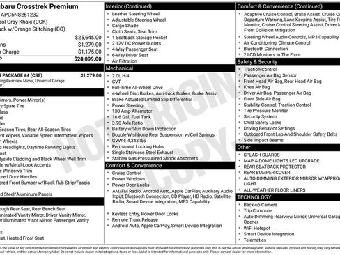 Used 2022 Subaru Crosstrek 2.0i Premium w/ Popular Package #4 image 10