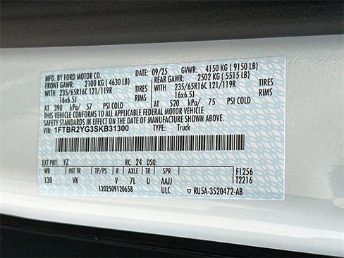 New 2025 Ford Transit 250 Low Roof AWD image 18