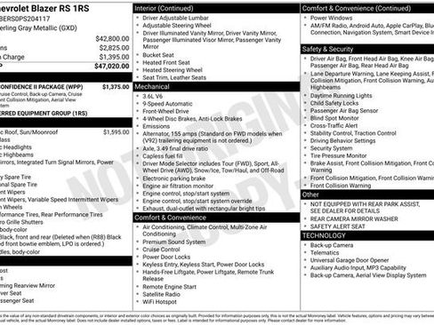 Used 2023 Chevrolet Blazer RS w/ Driver Confidence II Package FWD image 32