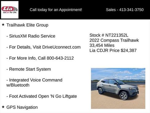 Certified 2022 Jeep Compass Trailhawk w/ Trailhawk Elite Group AWD/4WD image 26