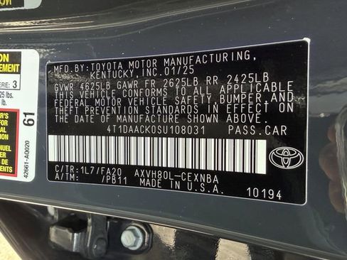 Certified 2025 Toyota Camry LE image 31