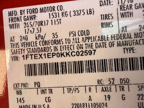 Used 2019 Ford F150 XL w/ Equipment Group 101A Mid AWD/4WD image 29