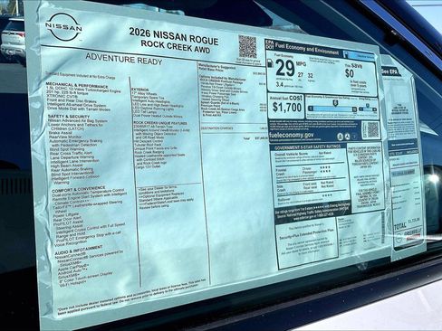 New 2026 Nissan Rogue SV w/ Rock Creek Premium Package AWD/4WD image 15