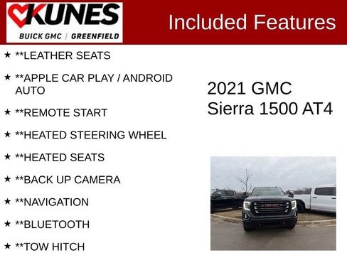 Used 2021 GMC Sierra 1500 AT4 w/ AT4 Value Package image 2