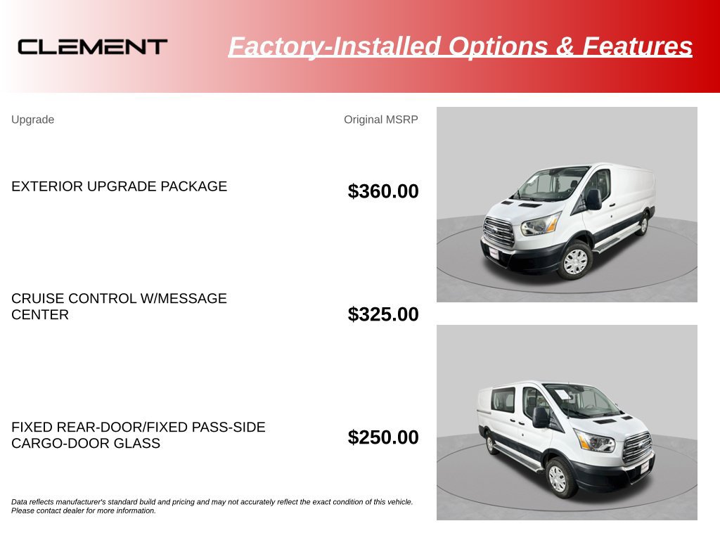 Used 2019 Ford Transit 250 130 Low Roof w/ Exterior Upgrade Package RWD image 16