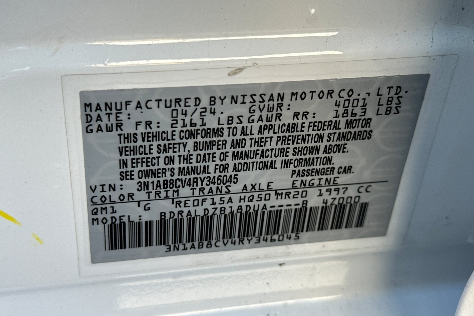 Used 2024 Nissan Sentra SV FWD image 27