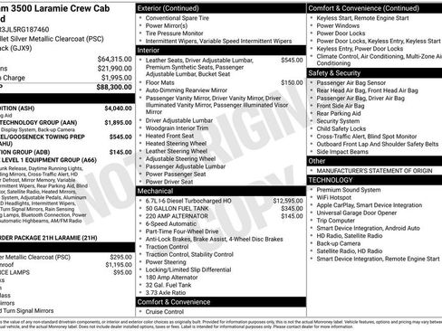 Certified 2024 RAM 3500 Laramie w/ Night Edition AWD/4WD image 4