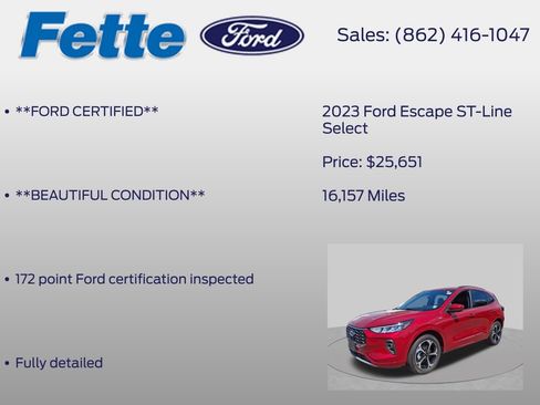 Used 2023 Ford Escape ST-Line Select w/ Tech Pack #2 AWD/4WD image 6