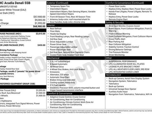 New 2026 GMC Acadia Denali w/ Super Cruise Package AWD/4WD image 4