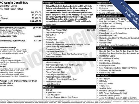 Used 2021 GMC Acadia Denali w/ Denali Technology Package FWD image 19