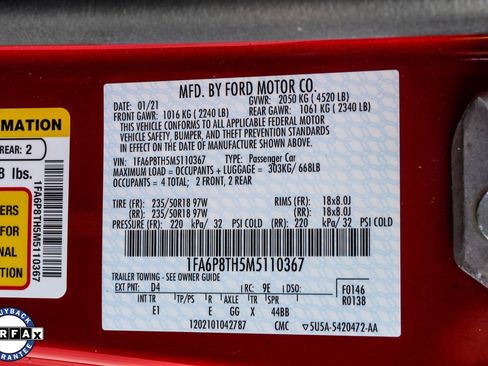 Used 2021 Ford Mustang Premium image 39