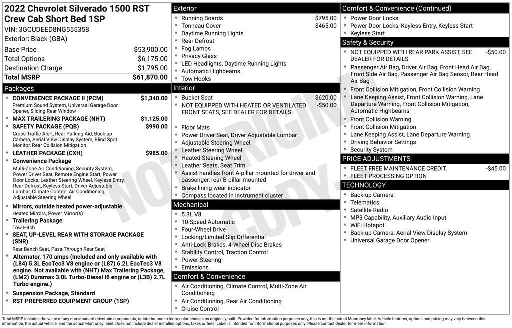 Used 2022 Chevrolet Silverado 1500 RST w/ Convenience Package II AWD/4WD image 10