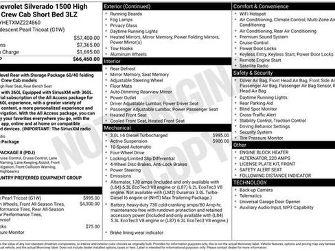 Used 2021 Chevrolet Silverado 1500 High Country AWD/4WD image 20