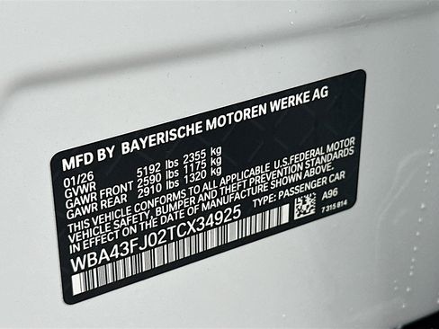 New 2026 BMW 530i w/ M Sport Package RWD image 26