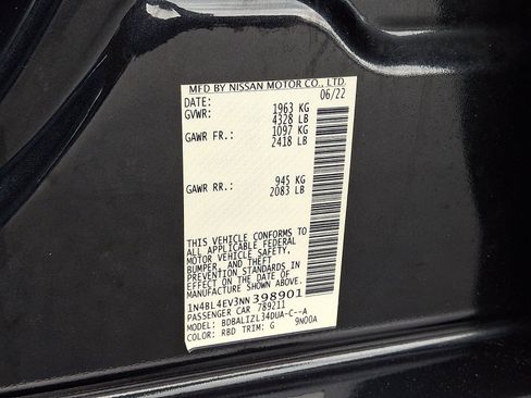 Certified 2022 Nissan Altima 2.5 SL FWD image 27
