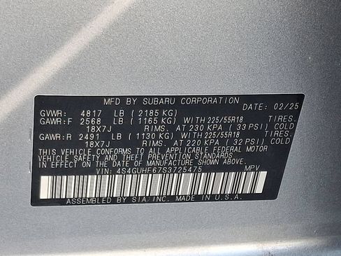 Certified 2025 Subaru Crosstrek 2.5i Sport w/ Crosstrek Mirror Package AWD/4WD image 27