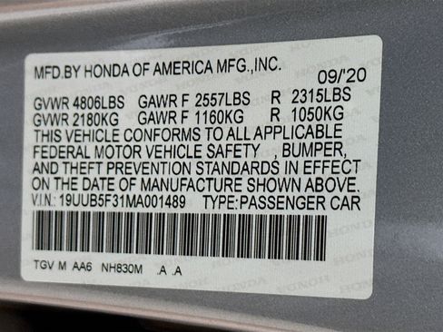 Used 2021 Acura TLX FWD image 12