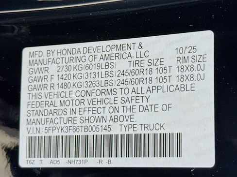 New 2026 Honda Ridgeline TrailSport image 39