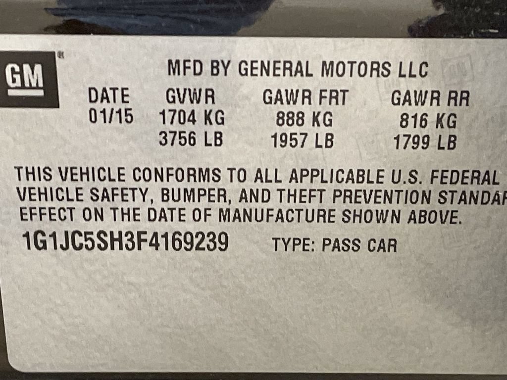 Used 2015 Chevrolet Sonic LT w/ Wheels and Fog Lamp Package FWD image 29