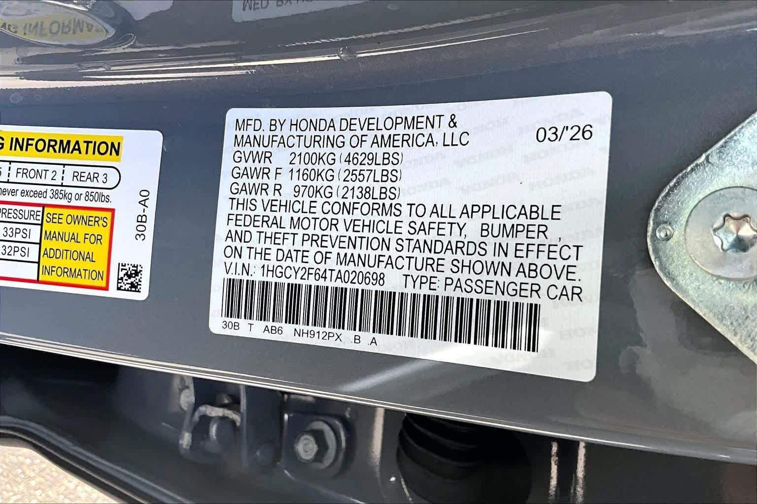 Used 2026 Honda Accord EX-L image 32