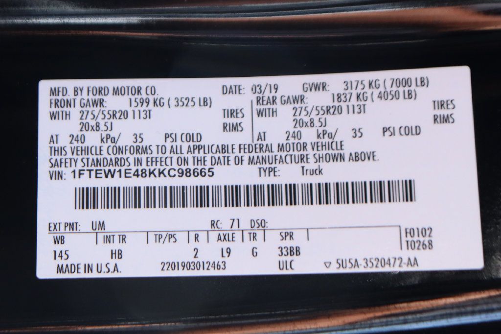 Used 2019 Ford F150 Lariat AWD/4WD image 54