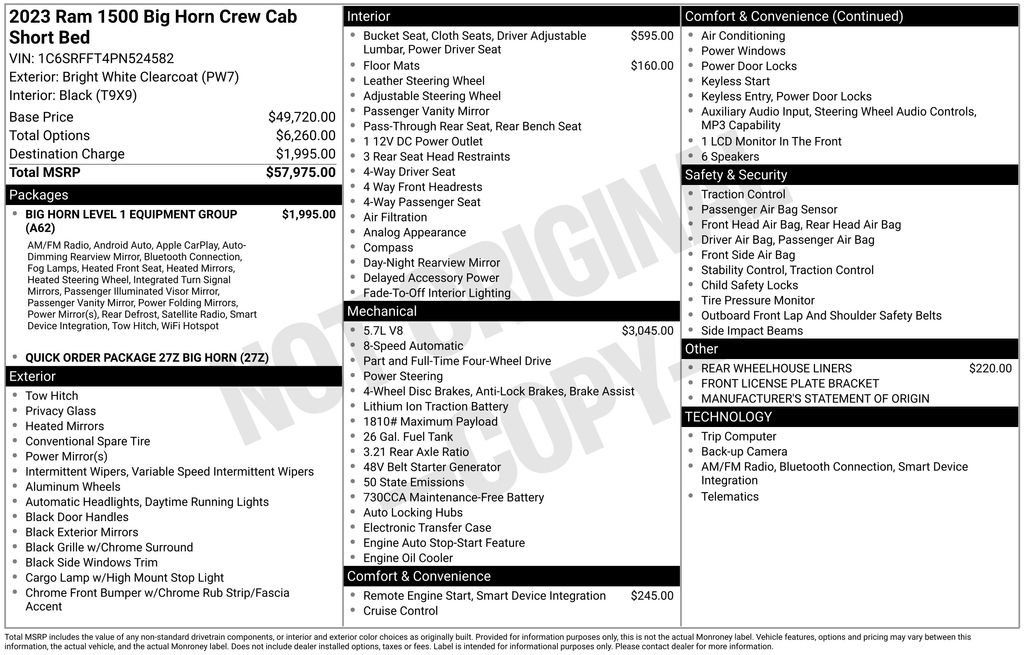 Used 2023 RAM 1500 Big Horn AWD/4WD image 5
