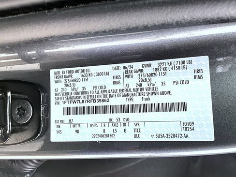 Used 2024 Ford F150 Platinum w/ Equipment Group 702A High AWD/4WD image 28