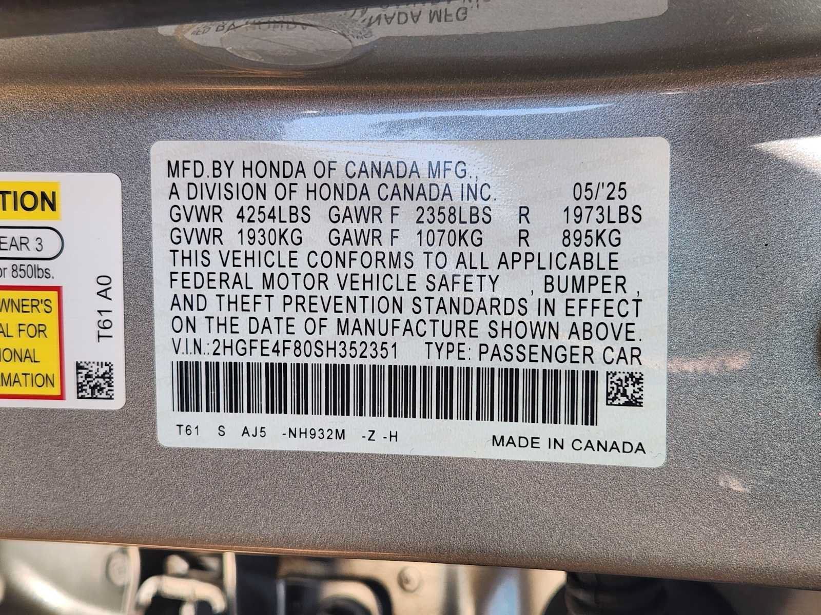 Used 2025 Honda Civic Sport Touring image 33