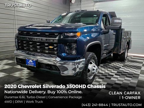 Used 2020 Chevrolet Silverado 3500 W/T w/ WT Convenience Package AWD/4WD image 1