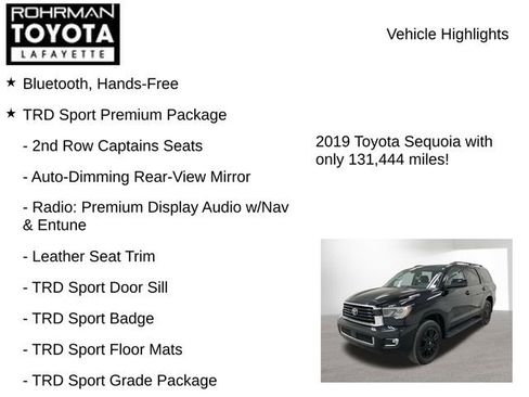 Used 2019 Toyota Sequoia TRD Sport w/ TRD Sport Premium Package AWD/4WD image 7