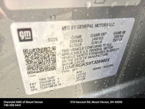 New 2026 Chevrolet Traverse LT w/ LPO, Floor Liner Package image 30