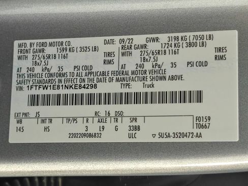 Used 2022 Ford F150 Lariat AWD/4WD image 64