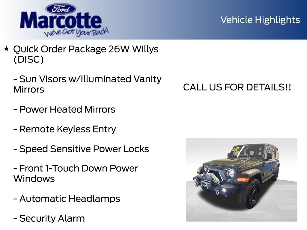 Used 2021 Jeep Wrangler Unlimited Sport AWD/4WD image 18