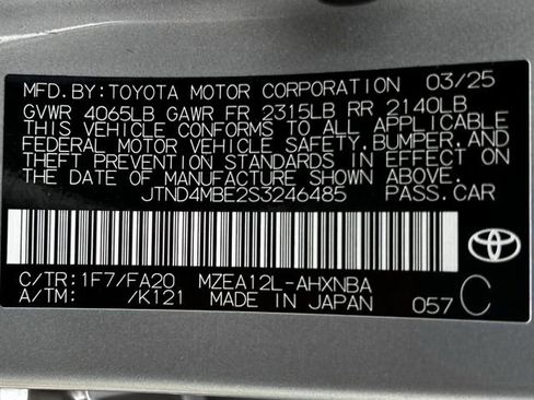 Used 2025 Toyota Corolla SE FWD image 35