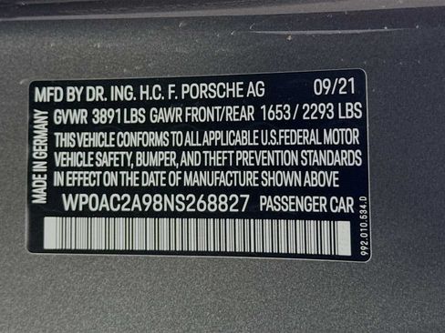Certified 2022 Porsche 911 GT3 RWD image 52
