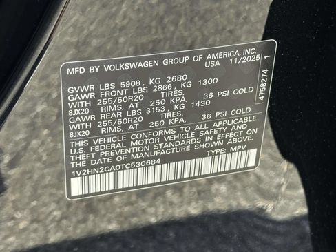 New 2026 Volkswagen Atlas SE AWD/4WD image 16