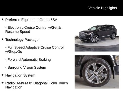 Used 2017 GMC Acadia Denali w/ Technology Package AWD/4WD image 7