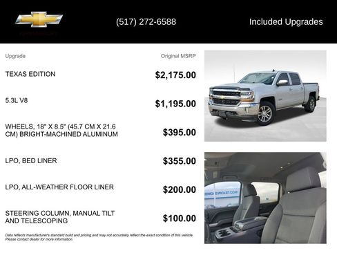 Used 2018 Chevrolet Silverado 1500 LT w/ Texas Edition image 5