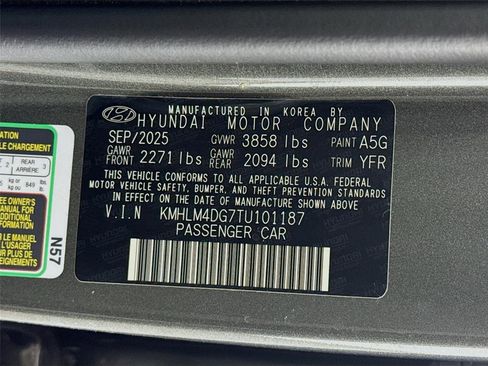 Certified 2026 Hyundai Elantra Sport w/ Cargo Package FWD image 29