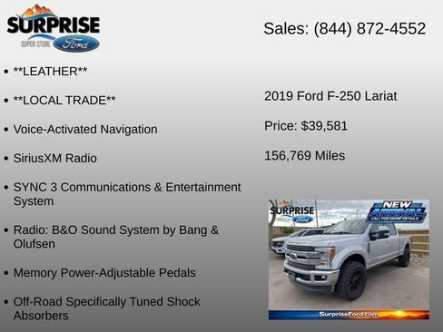 Used 2019 Ford F250 Lariat w/ Lariat Ultimate Package AWD/4WD image 16