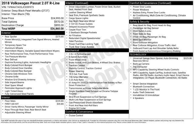 Used 2018 Volkswagen Passat 2.0T R-Line FWD image 6