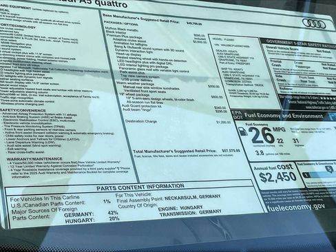 New 2025 Audi A5 2.0T Premium Plus image 18