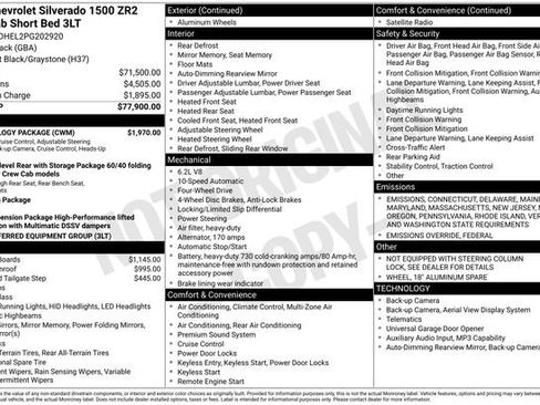 Used 2023 Chevrolet Silverado 1500 ZR2 w/ Technology Package image 26