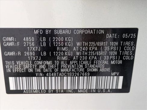 Certified 2025 Subaru Outback Premium image 24