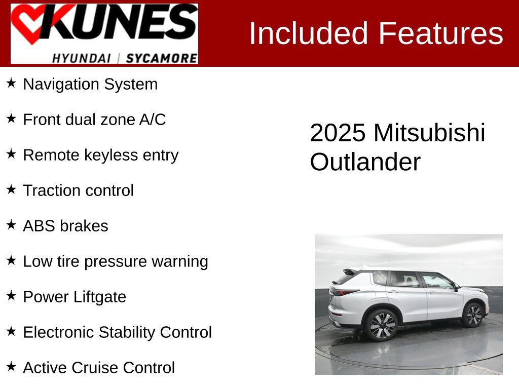 Used 2025 Mitsubishi Outlander SE AWD/4WD image 2