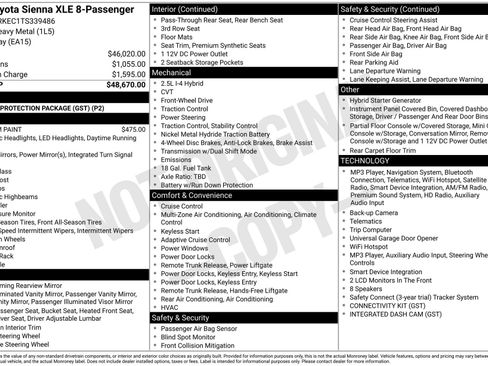 New 2026 Toyota Sienna XLE FWD image 16