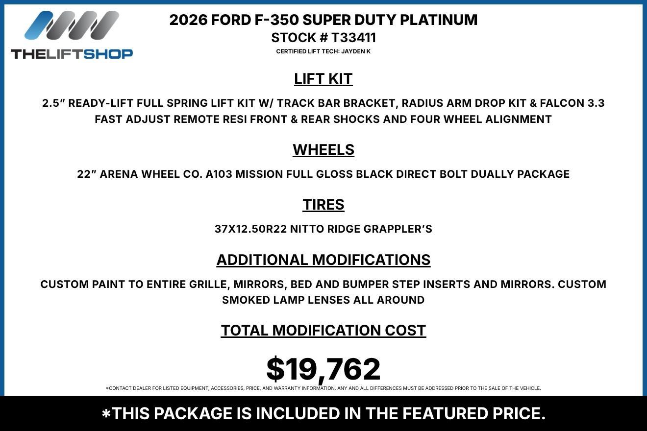 Used 2026 Ford F350 Platinum w/ FX4 Off-Road Package AWD/4WD image 2